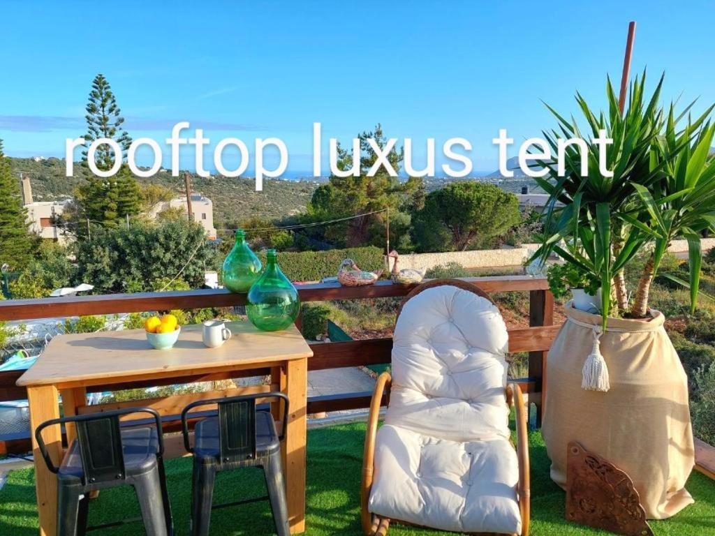 Dream Tiny House Or Luxus Tent With Pool Feriehus Chania (Crete)